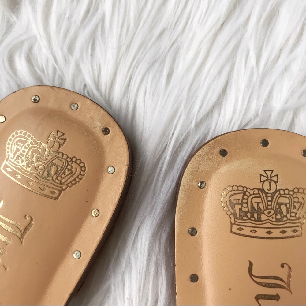 SOLD | Juicy Couture tan/yellow leather sandals - Picture 5 of 16